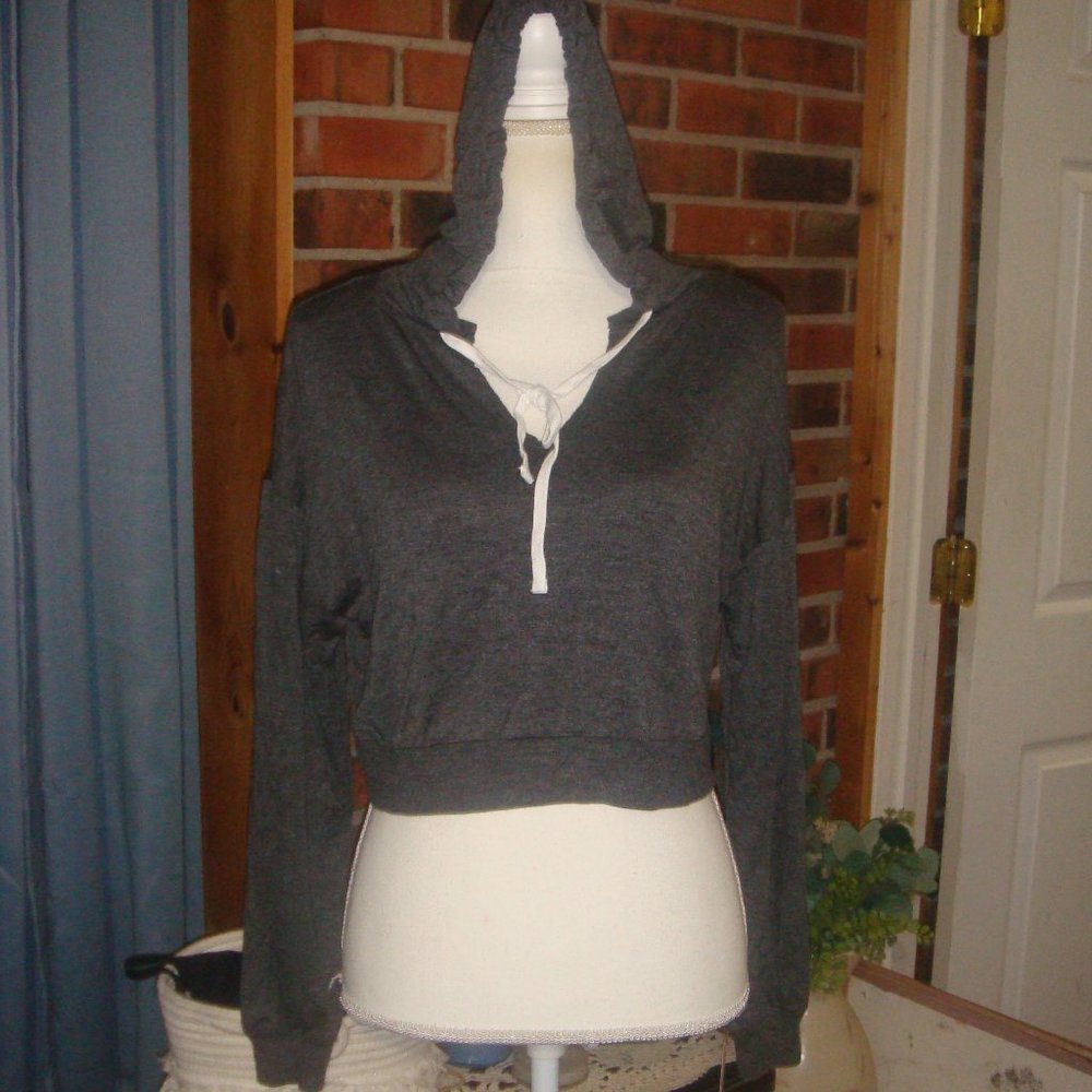 Colsie French Terry Cropped Lounge Hoodie S